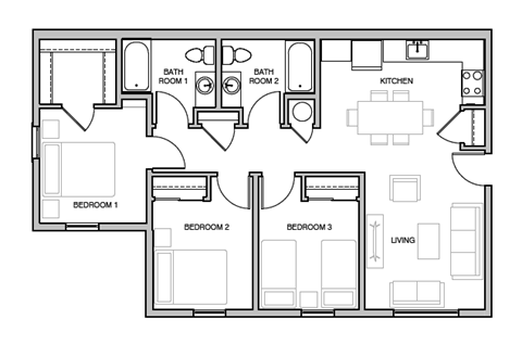 a floor plan of a home